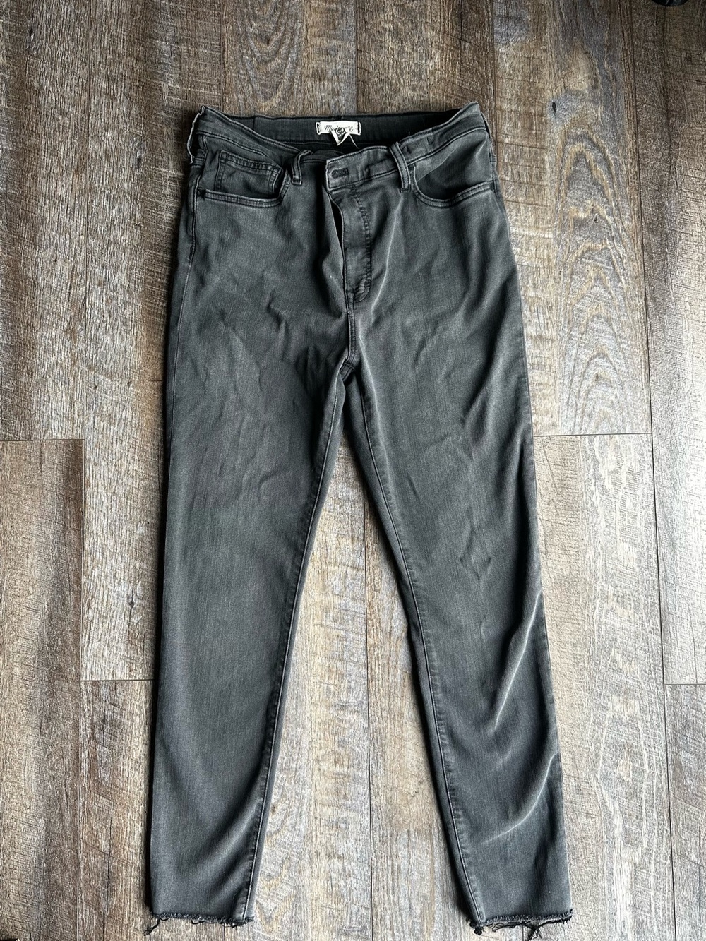 Madewell Black Denim Waist Label Detail